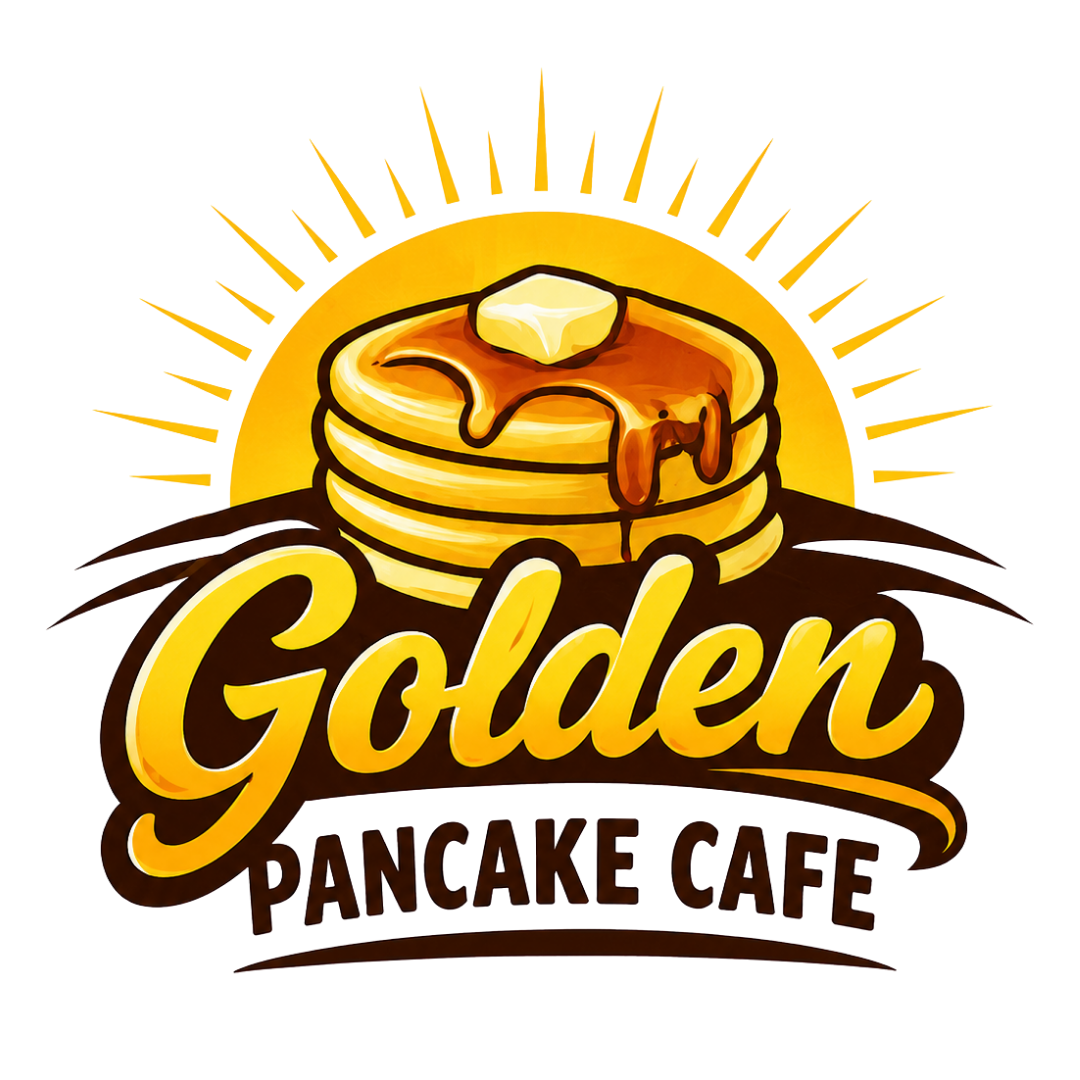 golden pancake cafe grand rapids breakfast logo